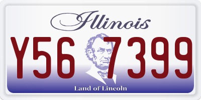 IL license plate Y567399