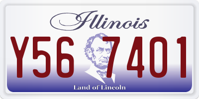 IL license plate Y567401