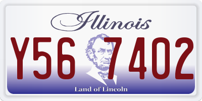 IL license plate Y567402