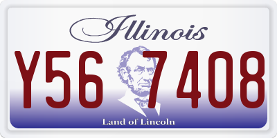 IL license plate Y567408