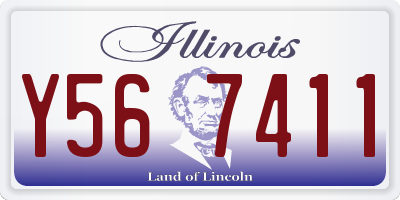 IL license plate Y567411