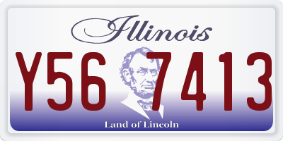 IL license plate Y567413