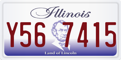 IL license plate Y567415