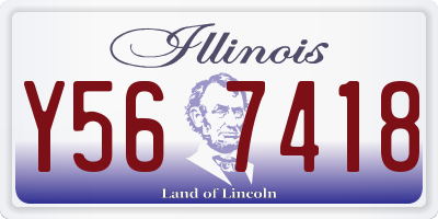 IL license plate Y567418