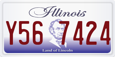 IL license plate Y567424