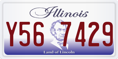 IL license plate Y567429