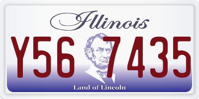 IL license plate Y567435