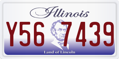 IL license plate Y567439