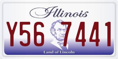 IL license plate Y567441