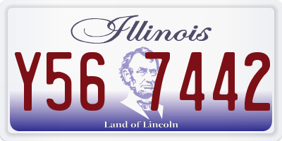 IL license plate Y567442