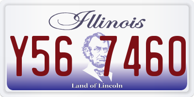 IL license plate Y567460