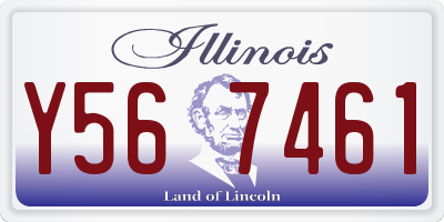 IL license plate Y567461