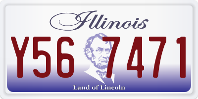 IL license plate Y567471