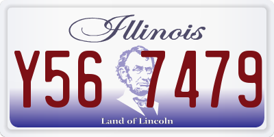 IL license plate Y567479