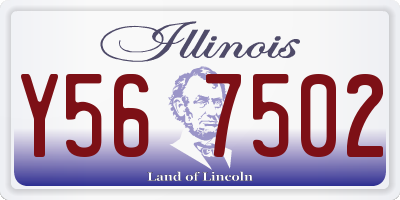 IL license plate Y567502