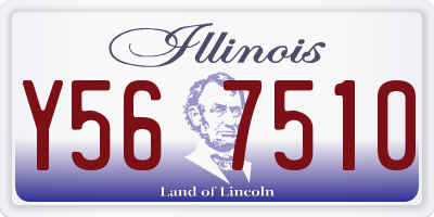 IL license plate Y567510