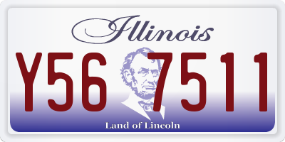 IL license plate Y567511
