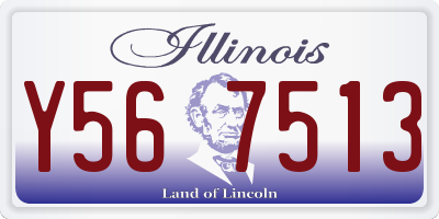 IL license plate Y567513
