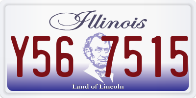 IL license plate Y567515