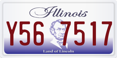IL license plate Y567517