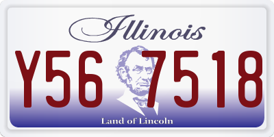IL license plate Y567518