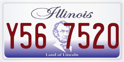 IL license plate Y567520