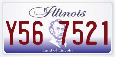 IL license plate Y567521