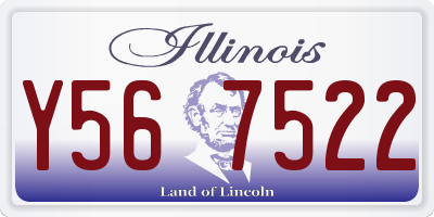 IL license plate Y567522