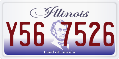 IL license plate Y567526