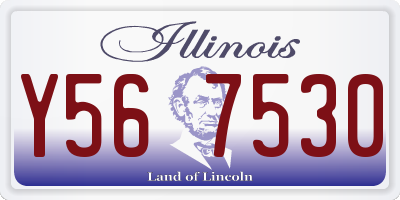 IL license plate Y567530