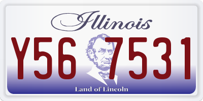 IL license plate Y567531