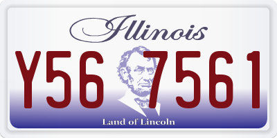 IL license plate Y567561