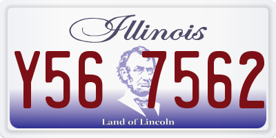 IL license plate Y567562