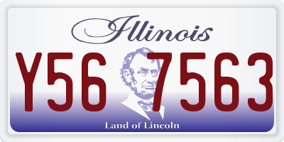 IL license plate Y567563