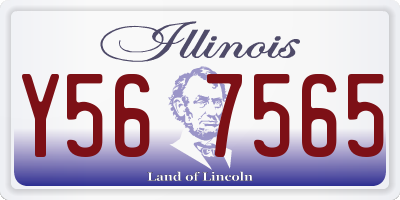 IL license plate Y567565