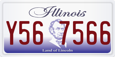IL license plate Y567566