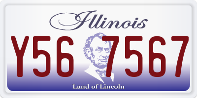 IL license plate Y567567