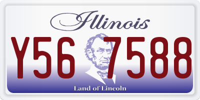 IL license plate Y567588