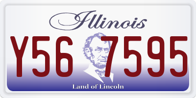 IL license plate Y567595