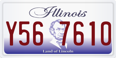 IL license plate Y567610