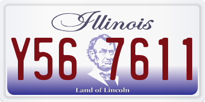 IL license plate Y567611