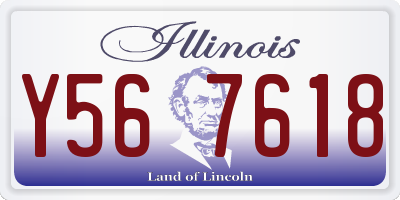 IL license plate Y567618