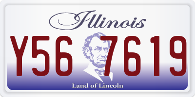 IL license plate Y567619