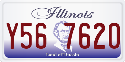 IL license plate Y567620