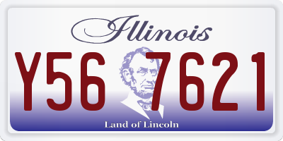IL license plate Y567621