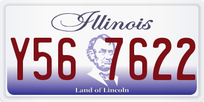 IL license plate Y567622