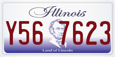 IL license plate Y567623