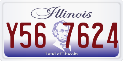 IL license plate Y567624