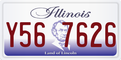 IL license plate Y567626
