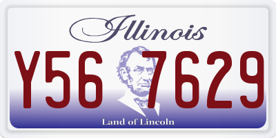 IL license plate Y567629